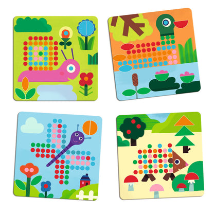 Djeco Stick Mosaics, Little Animals