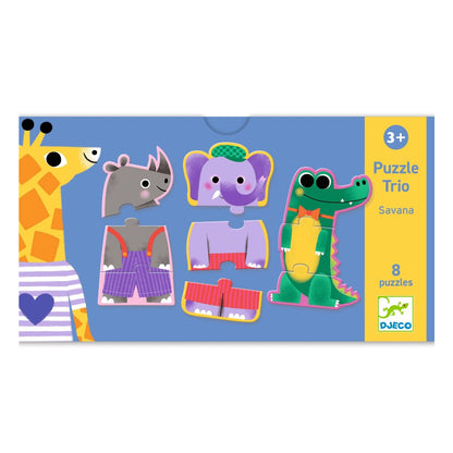 Djeco Puzzle Trio, The Jungle Adventure