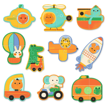 Djeco Puzzle Duo, Transport