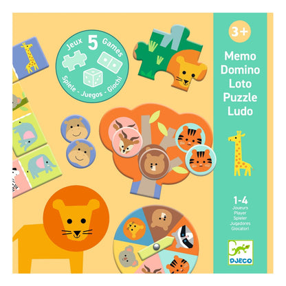 Djeco Play &amp; Learn – 5 Fun Games on the Savannah