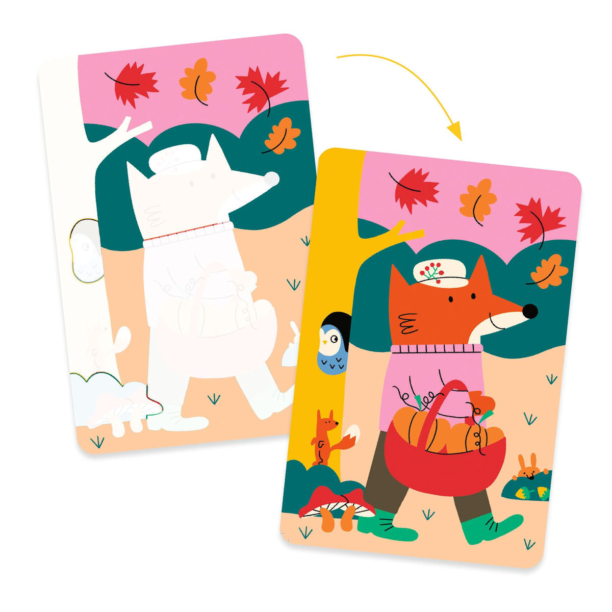 Djeco Water Painting, Four Seasons - Suitable from 18 Months