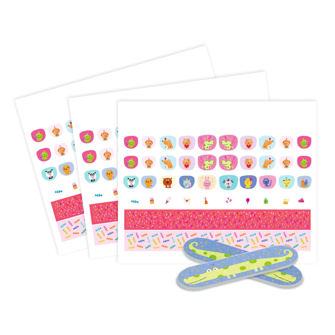 Djeco Nail Stickers, Happy Birthday!