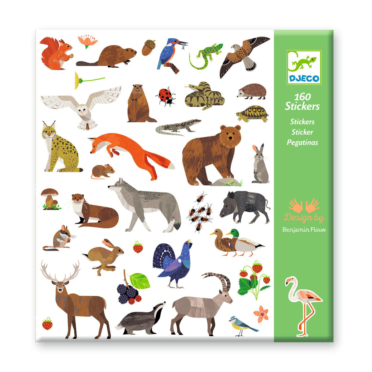 Djeco Stickers, Fauna