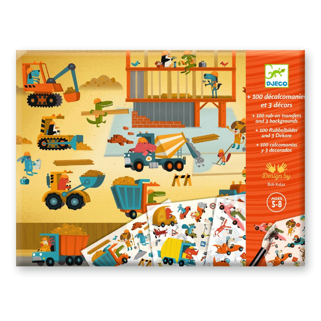 Djeco Transfer Stickers, Asphalt