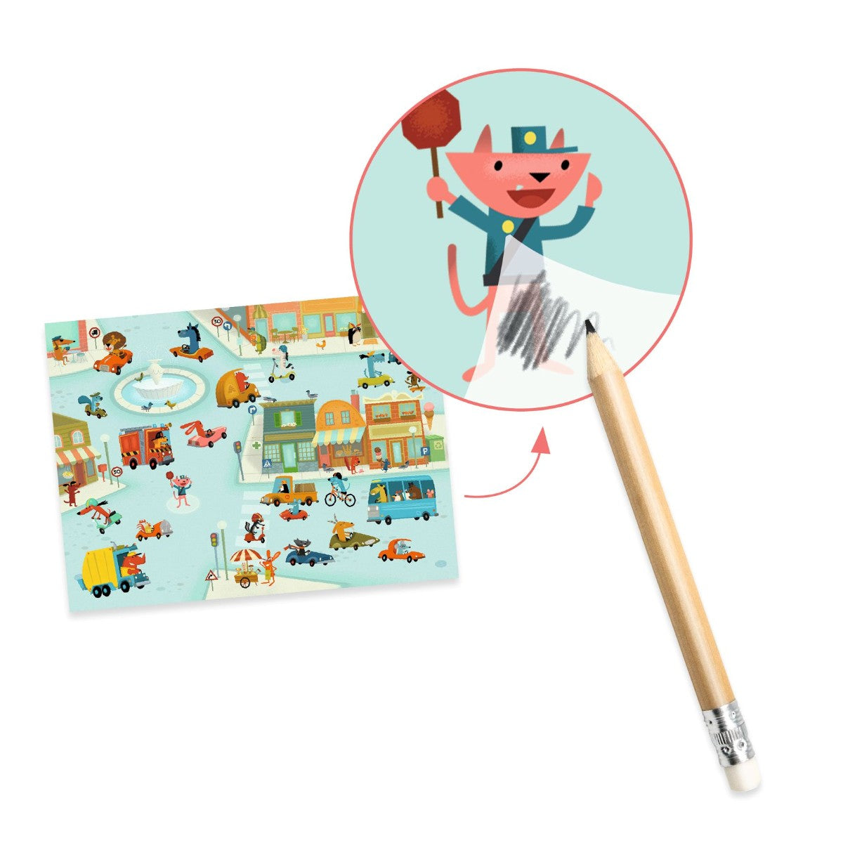 Djeco Transfer Stickers, Asphalt