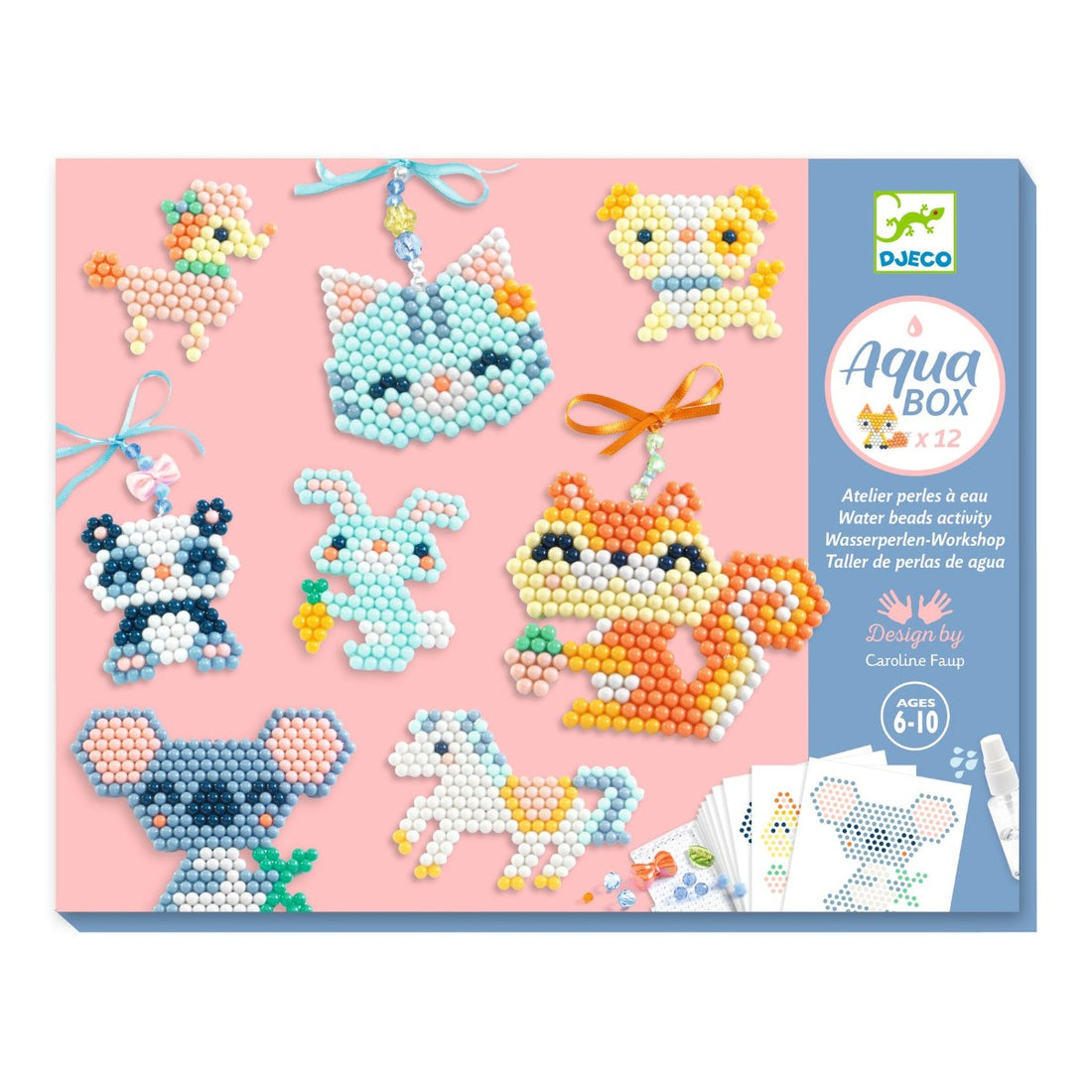 Djeco Creative Water Beads, Fuzzy Friends