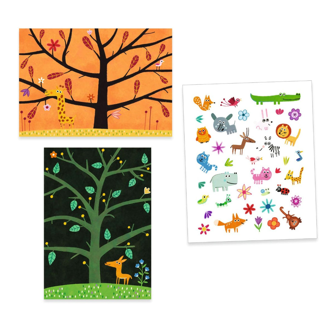 Djeco Creative Sticker Activity, Climbing Tree