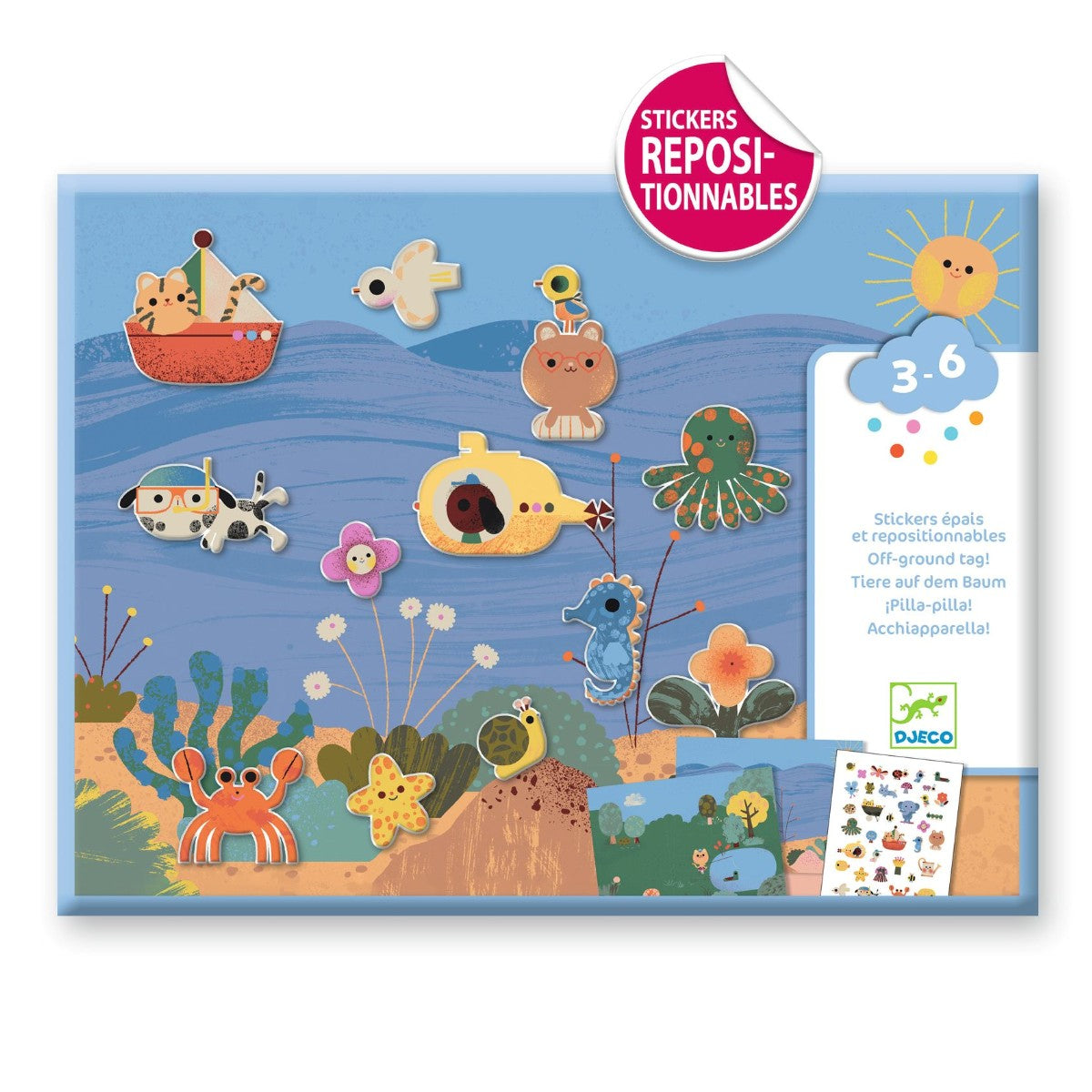 Djeco Creative Sticker Activity, Summer
