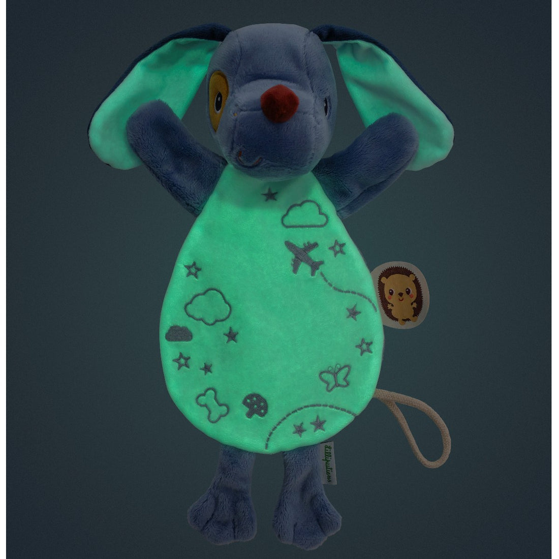 Lilliputiens Jules Security Blanket, Glow-in-the-Dark