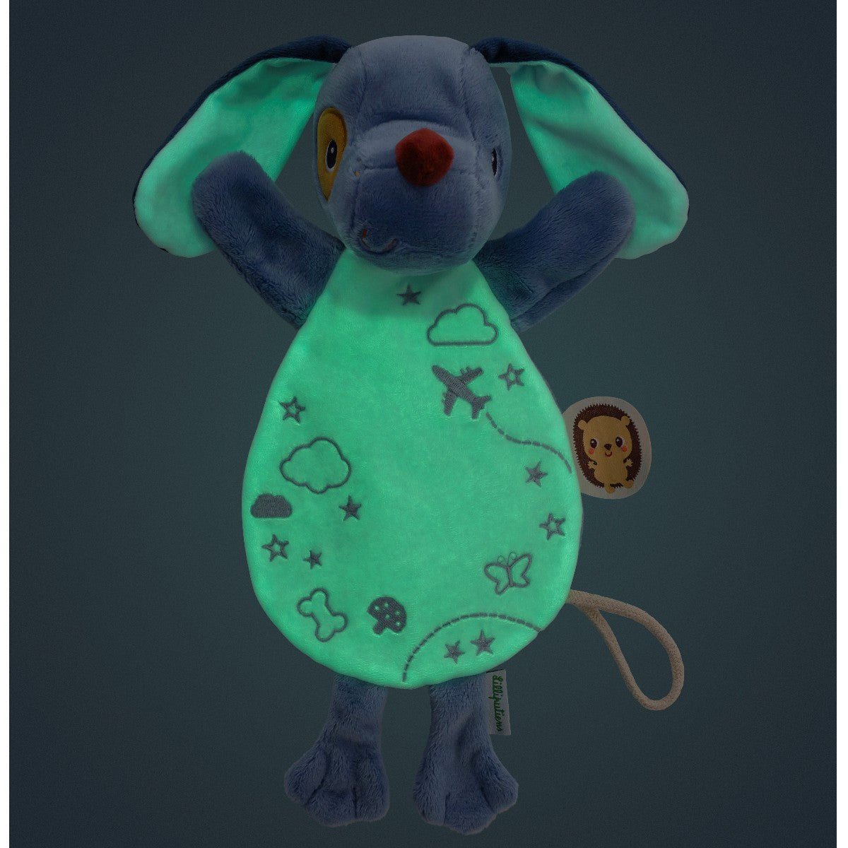 Lilliputiens Jules Security Blanket, Glow-in-the-Dark