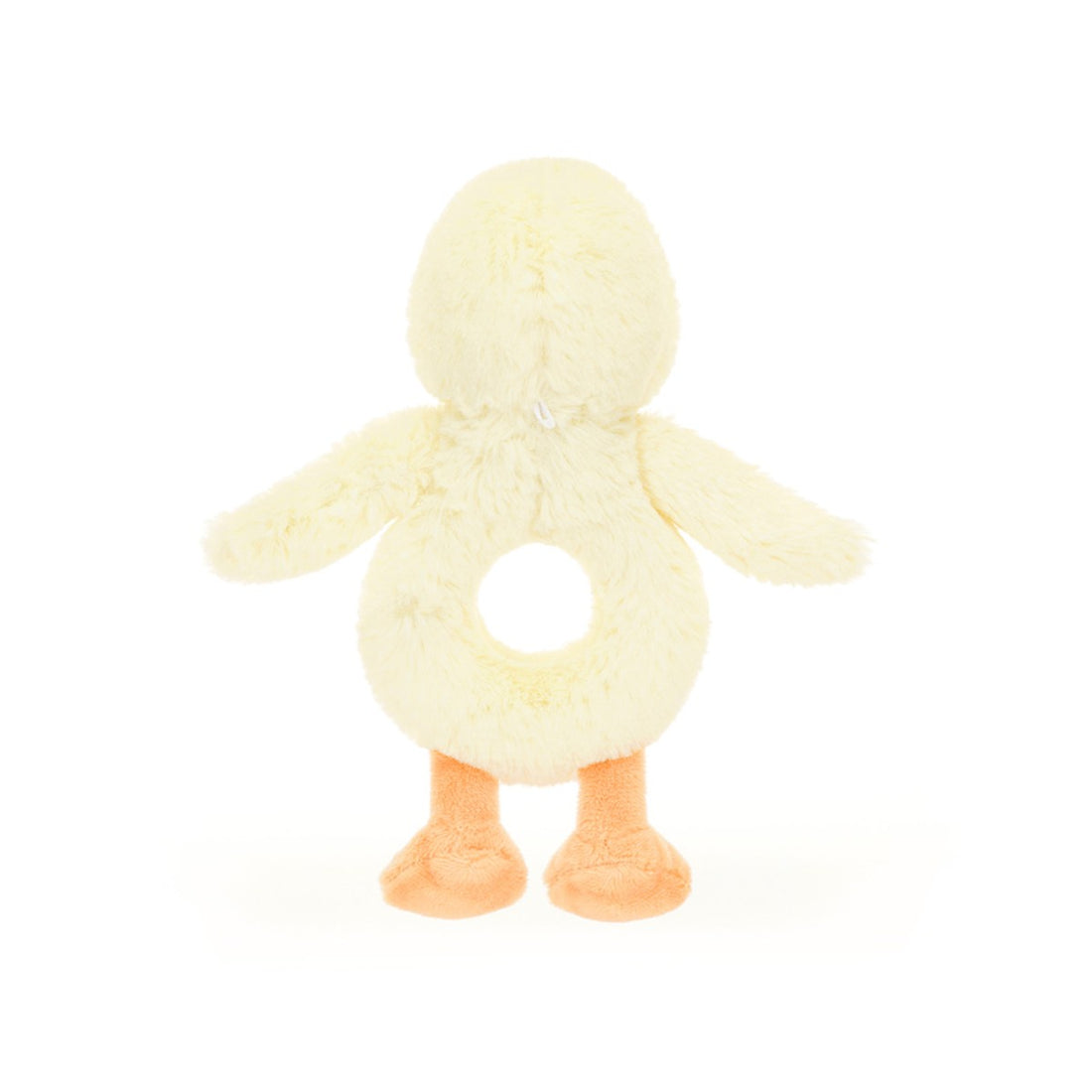 Baby Jellycat Bashful Ring Rattle, Duckling, Yellow - 18 cm