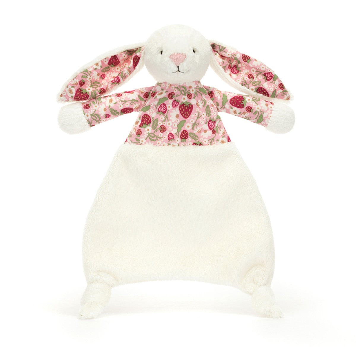 Baby Jellycat Comfort Blanket, Bashful Bunny - Mimi Strawberry