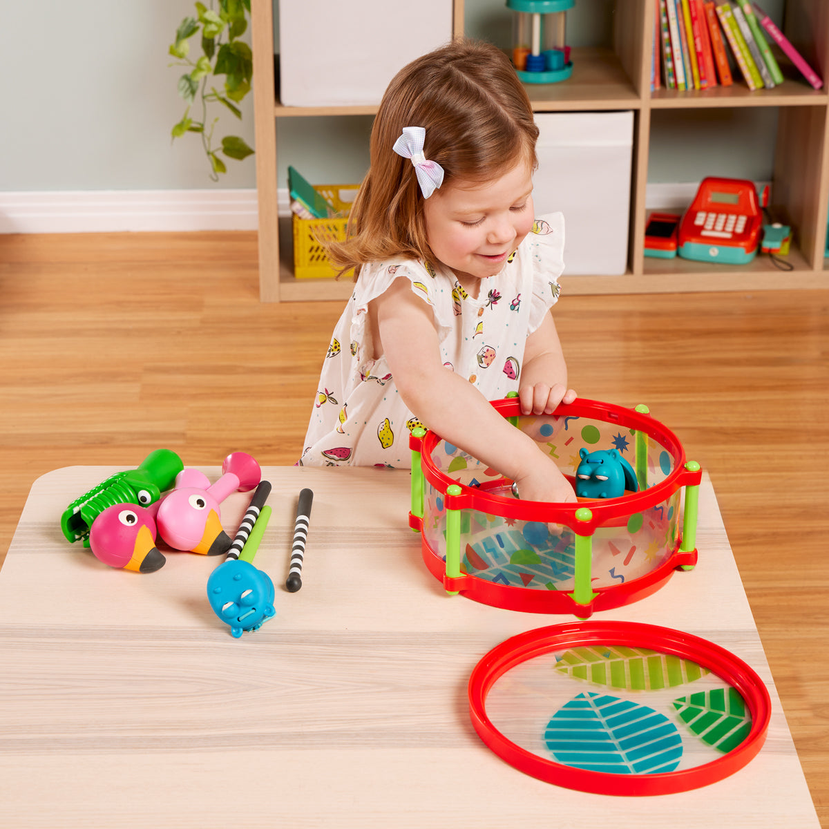 Battat Drum Set with 4 Additional Musical Instruments - From 18 Months