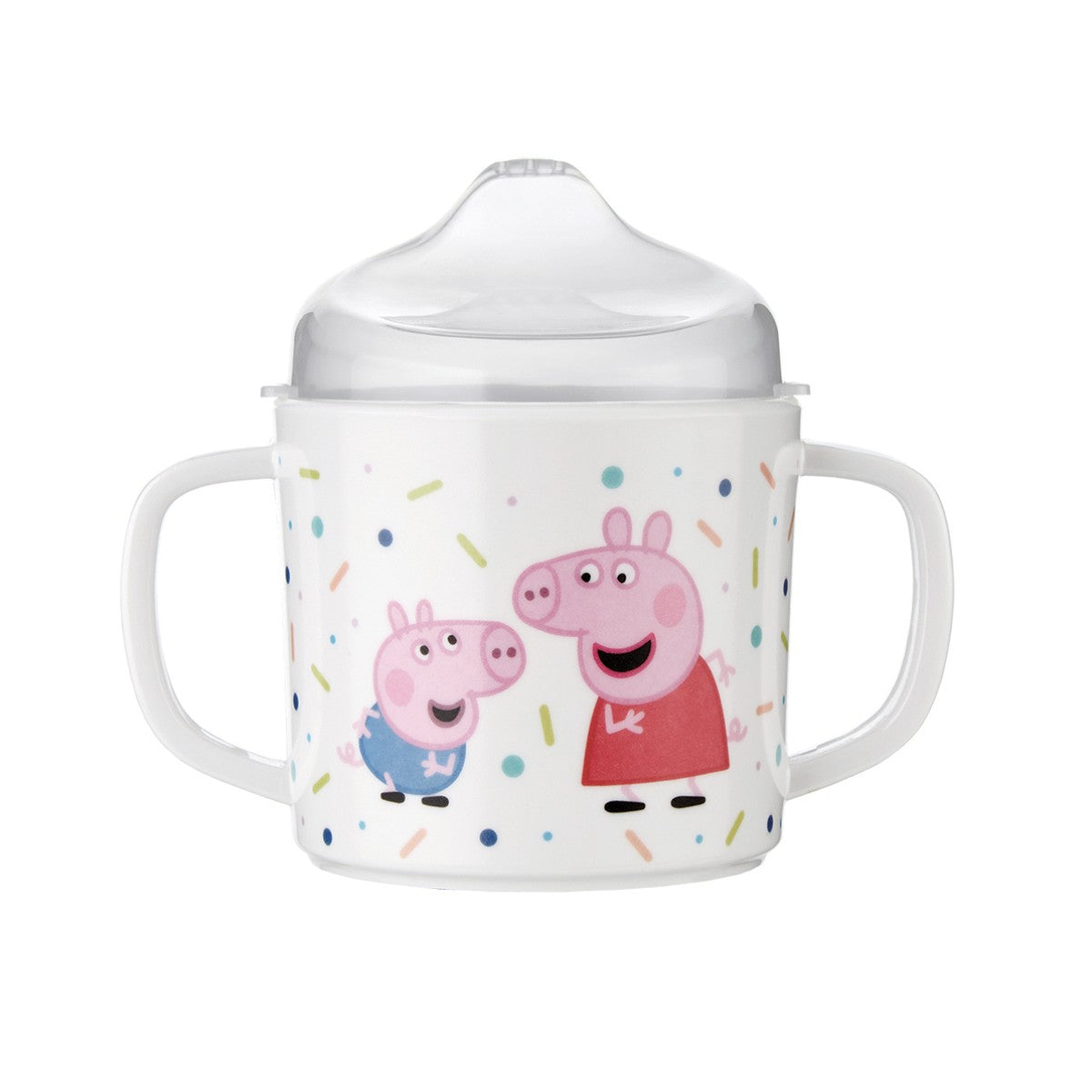 Petit Jour Paris Melamine Cup with 2 Handles, Peppa Pig