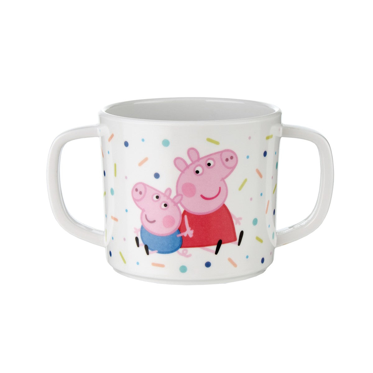 Petit Jour Paris Melamine Cup with 2 Handles, Peppa Pig