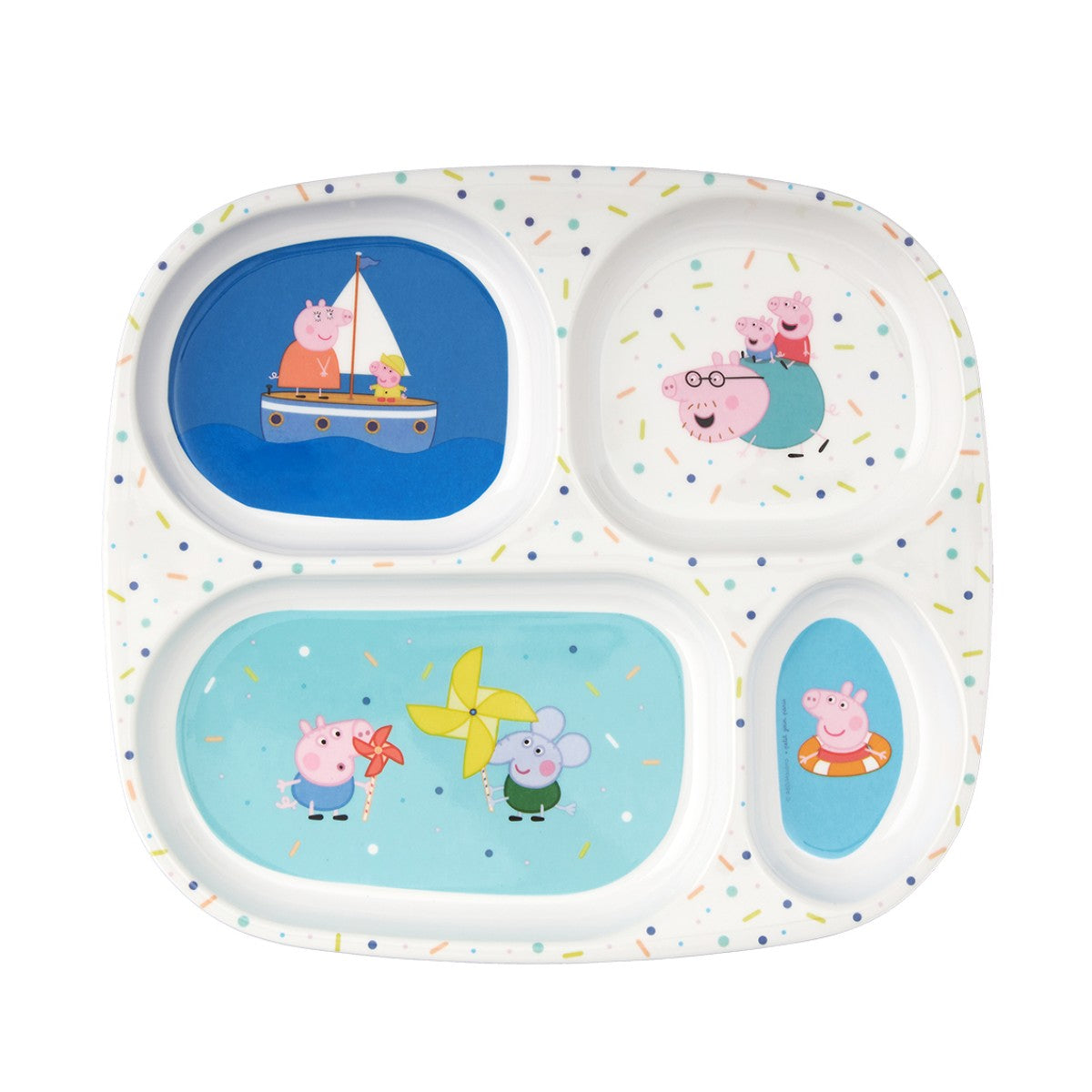Petit Jour Paris 4-Piece Plate Set, Peppa Pig