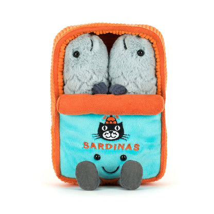 Jellycat Plush Toy, Amuseables Food, Sardine Tin - 17 cm