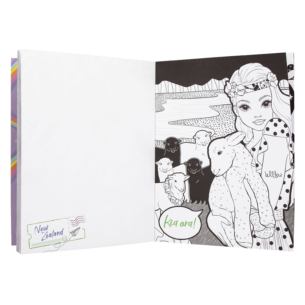 TopModel &amp; Friends Coloring and Design Book