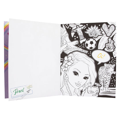 TopModel &amp; Friends Coloring and Design Book