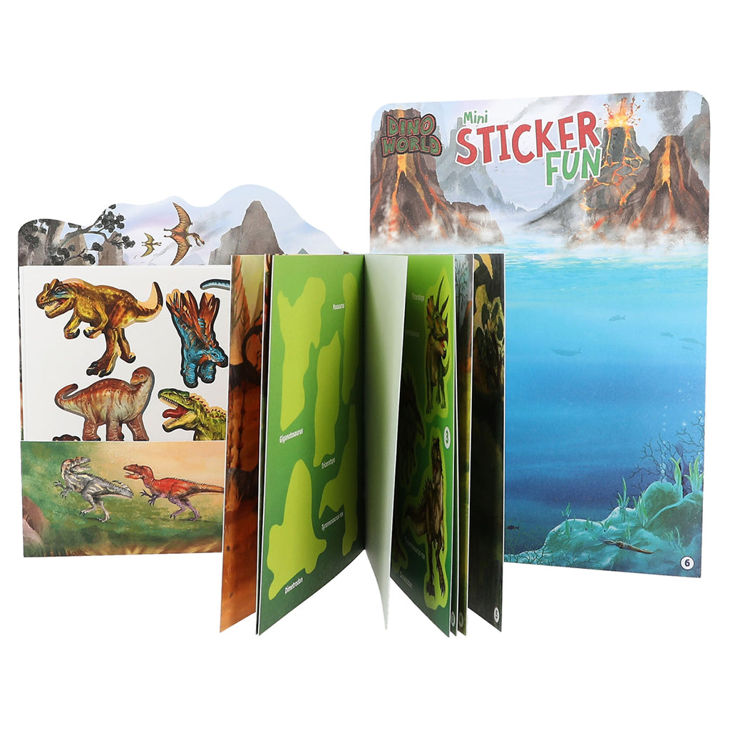 Dino World Mini Sticker Fun, Activity Book with Stickers