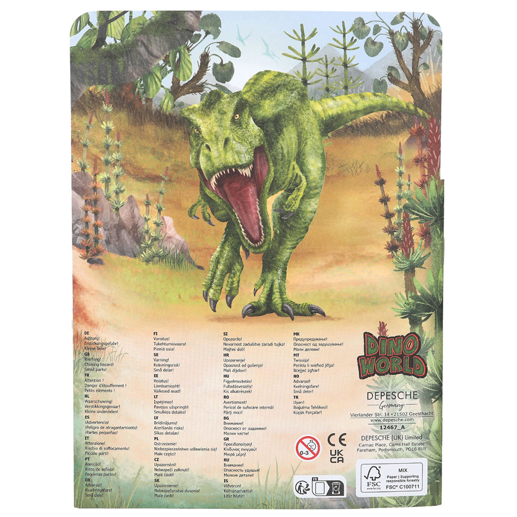 Dino World Mini Sticker Fun, Activity Book with Stickers