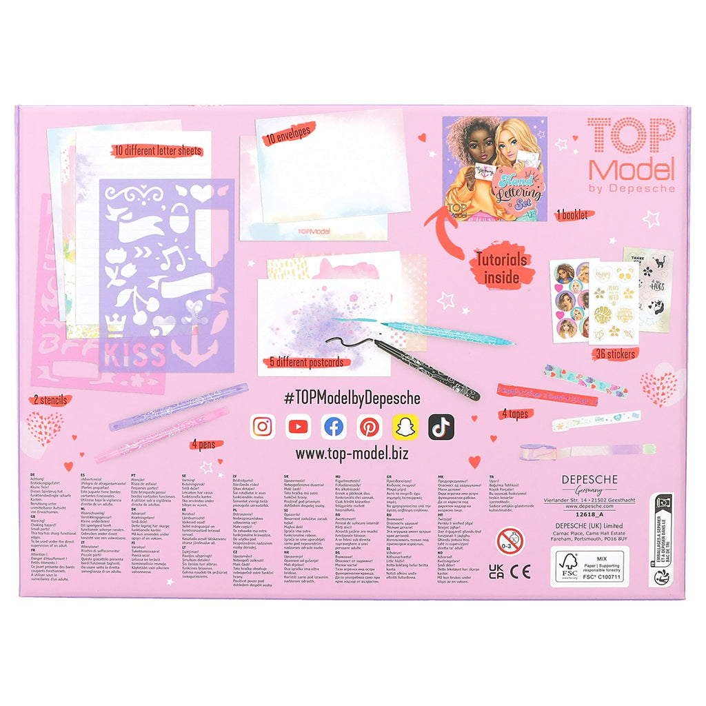 TopModel Handlettering Box Set, Design Letters and Cards