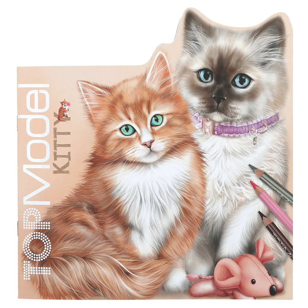 TopModel Coloring Book, Cats - Kitty