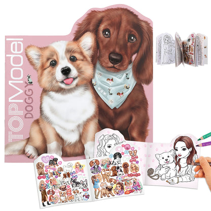 TopModel Coloring Book, Dogs - Doggy