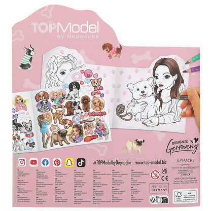 TopModel Coloring Book, Dogs - Doggy