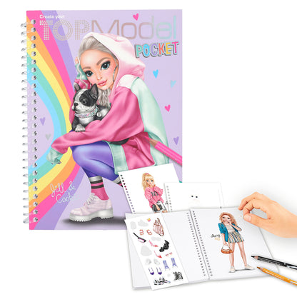 TopModel Pocket Coloring Book, Jill &amp; Cookie