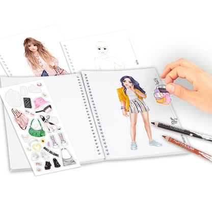 TopModel Pocket Coloring Book, Nyela &amp; Lexy