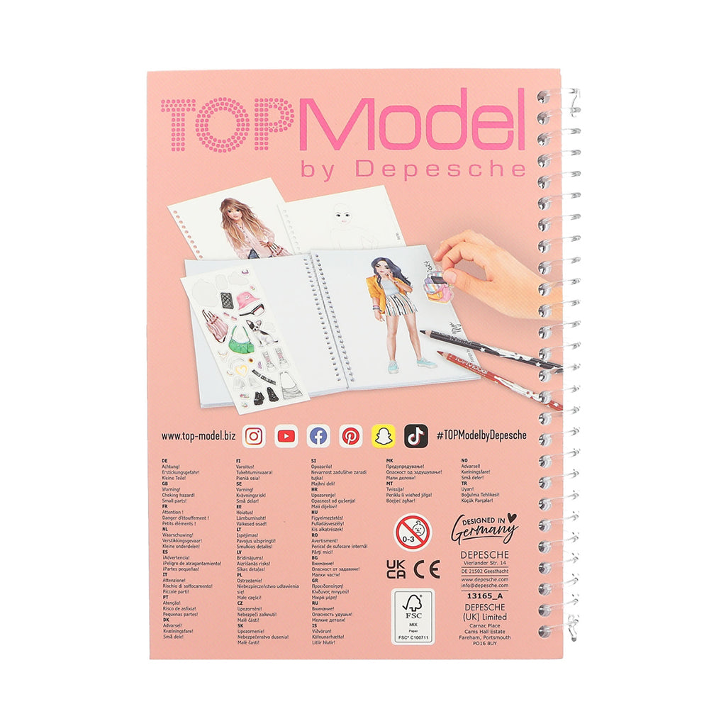 TopModel Pocket Coloring Book, Nyela &amp; Lexy