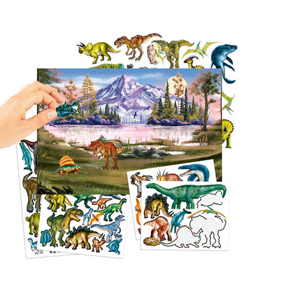 Dino World Stickerworld Puffy Sticker Book