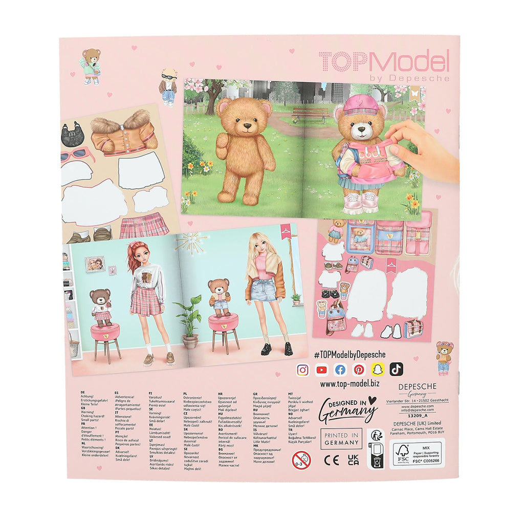 TopModel Stickerworld, Sticker Book - Team Teddy