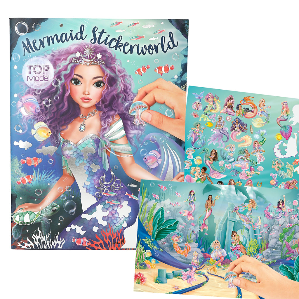 TopModel Metallic Sticker World, Sticker Book - Mermaid
