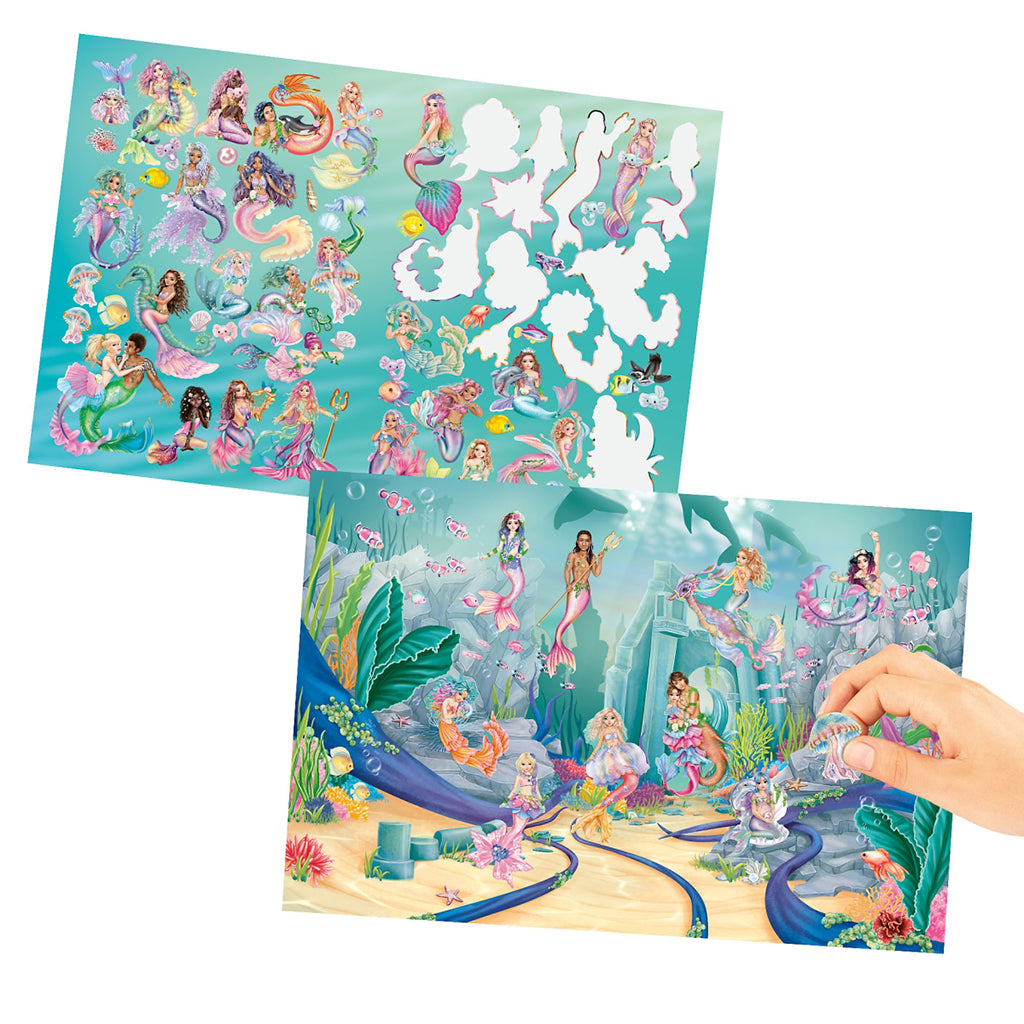TopModel Metallic Sticker World, Sticker Book - Mermaid