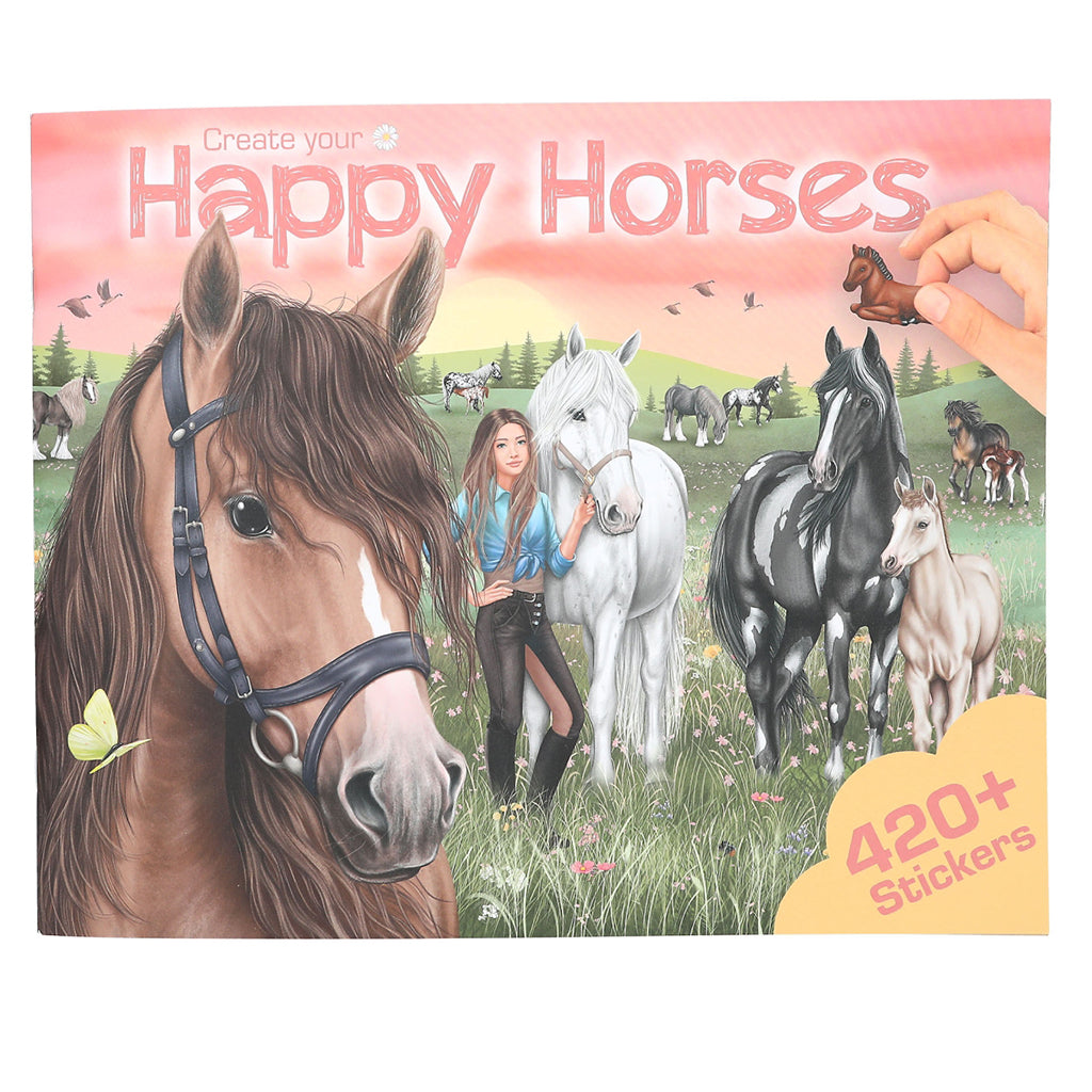Create Your Own Happy Horses Sticker Book