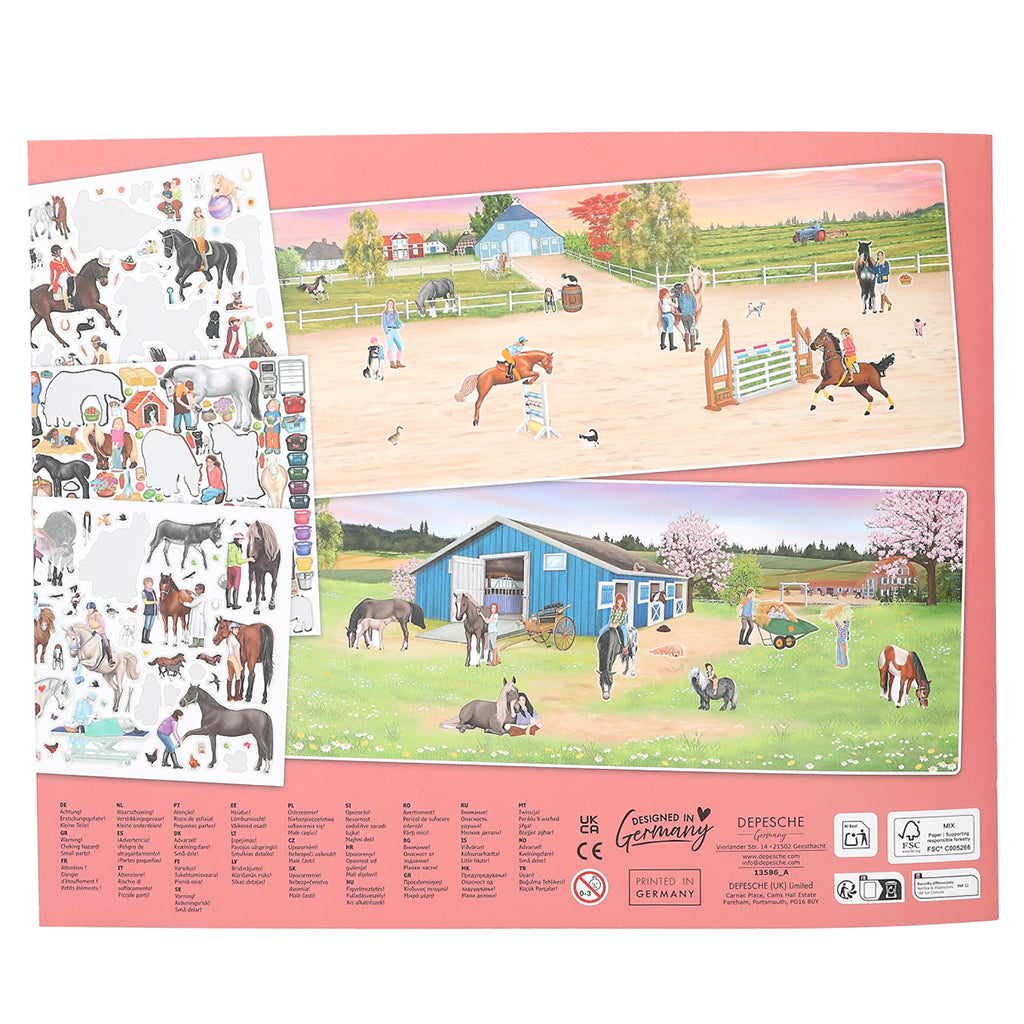 Create Your Own Happy Horses Sticker Book
