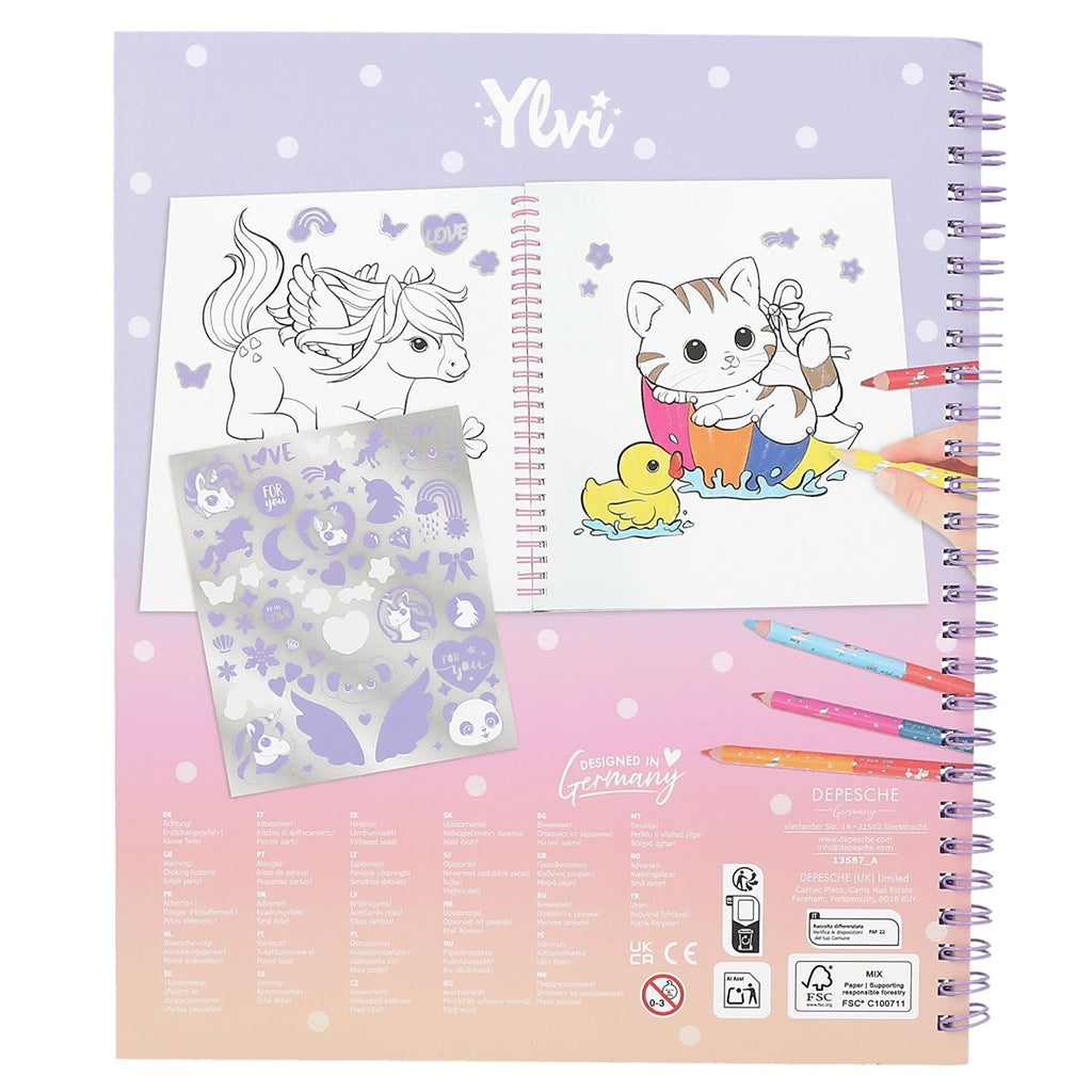 Ylvi Coloring Book with Sequins