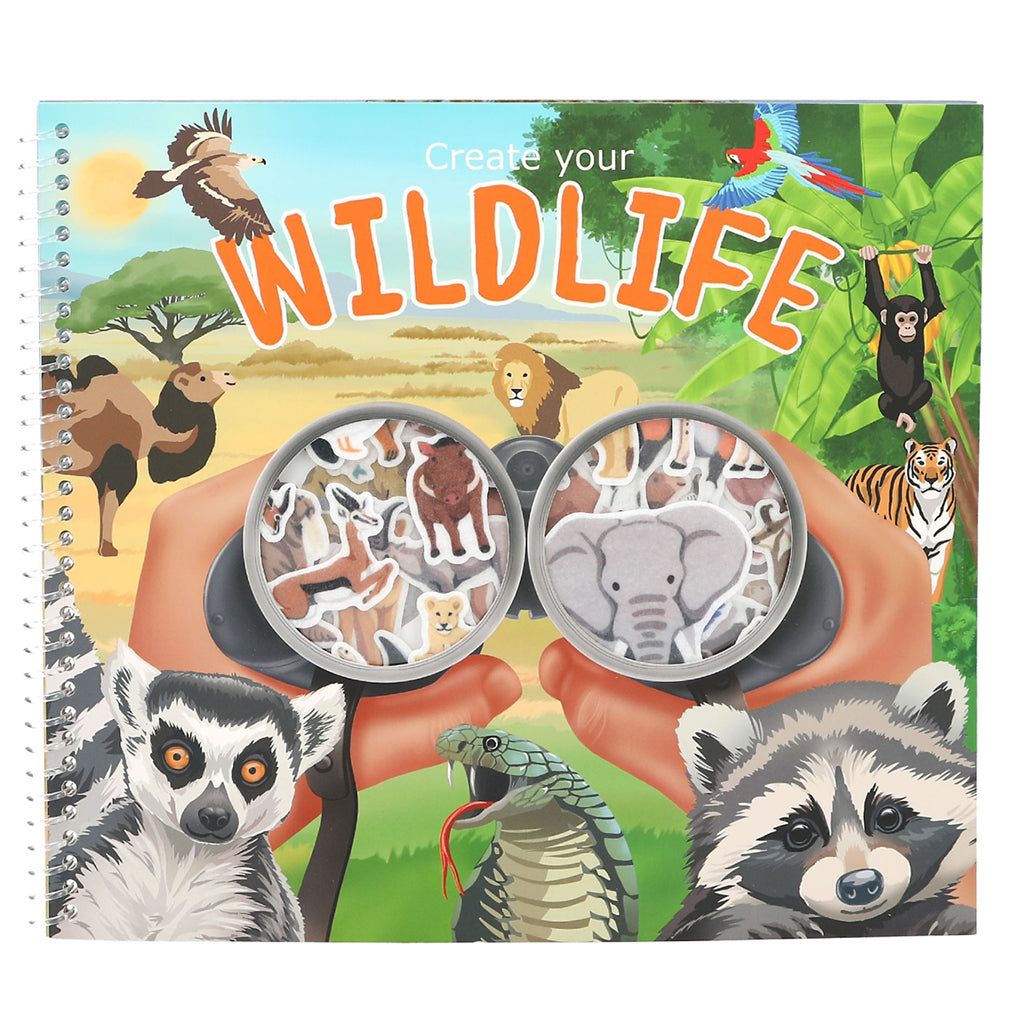 Create Your Wild Life, Sticker Book with Felt Stickers