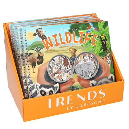 Create Your Wild Life, Sticker Book with Felt Stickers