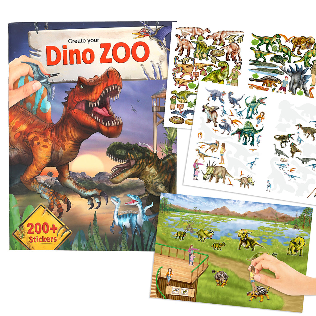 Dino World Zoo, Klistermærkebog