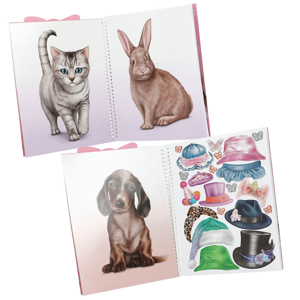 TopModel Dress Me Up Sticker Book – Cute Animals