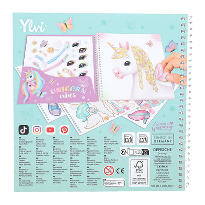 Ylvi Create Your Special Unicorn, Sticker Book