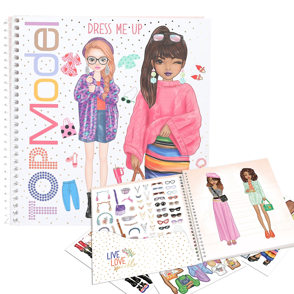 TopModel Dress Me Up Sticker Book, Sticker Activity Book