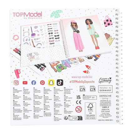 TopModel Dress Me Up Sticker Book, Sticker Activity Book