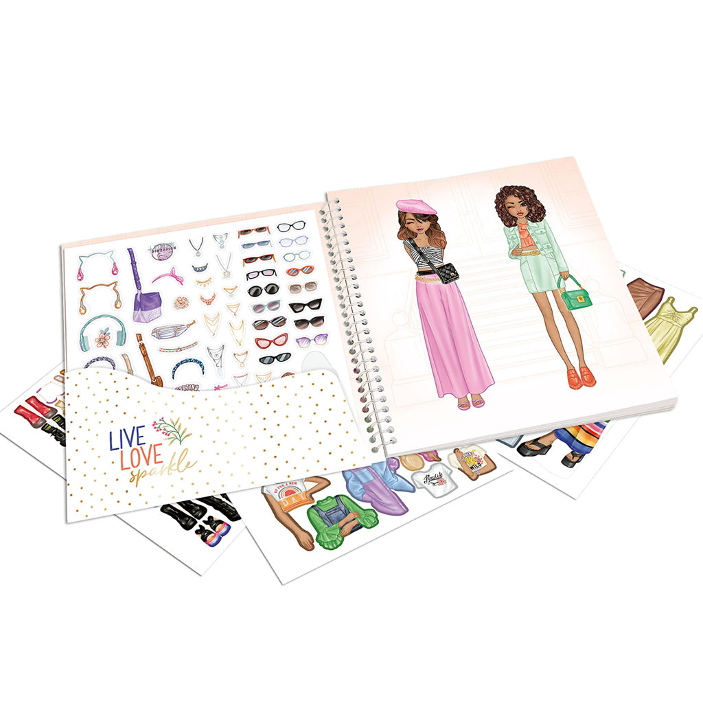 TopModel Dress Me Up Sticker Book, Sticker Activity Book