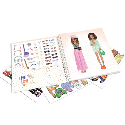 TopModel Dress Me Up Sticker Book, Sticker Activity Book