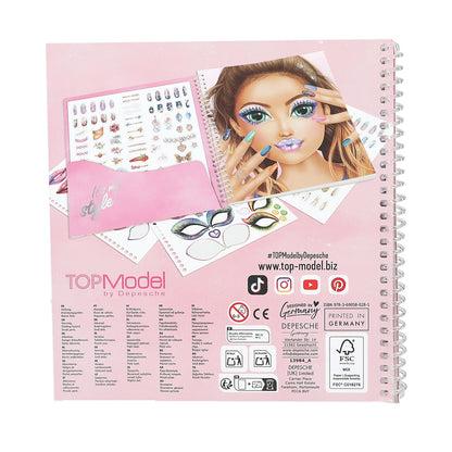 TopModel Dress Me Up Face Stickerbook, Sticker Book