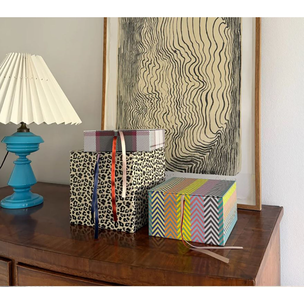 Daisy Boxes, Medium Box - Stripes Multi